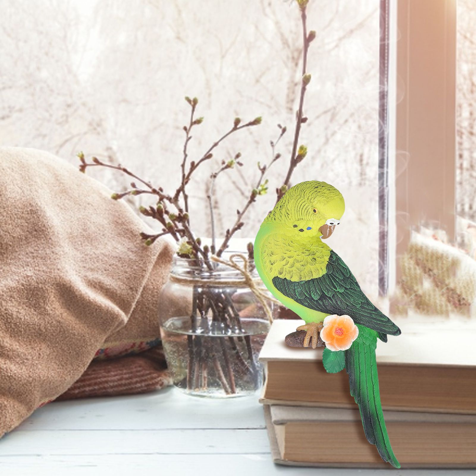 Artificial Bird Environmental Friendly Fine Workmanship Fine Carving Synthetic Resin Bird Simulator V1294-YM0523-3111210412011