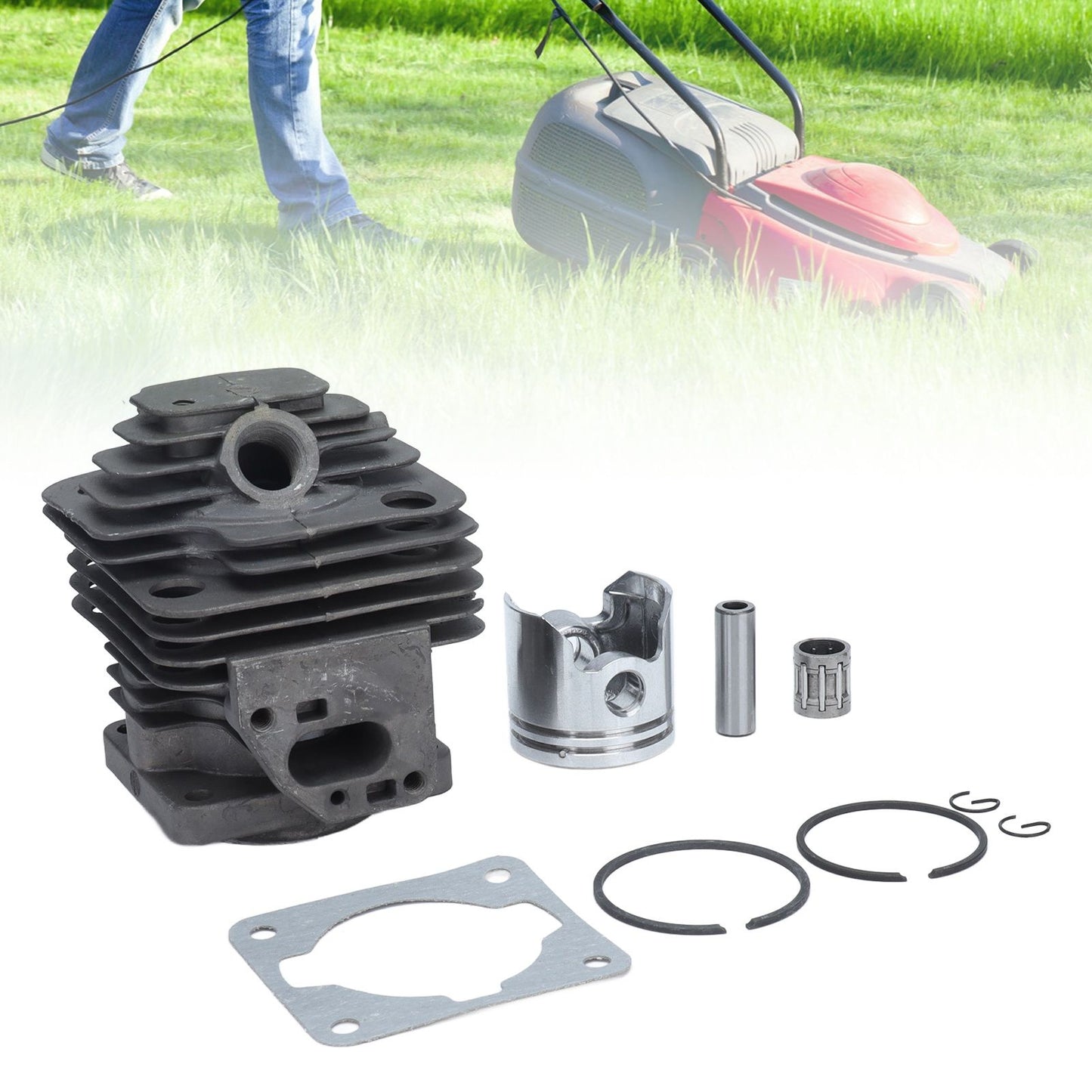 36mm Cylinder Piston Gasket Needle Bearing Set Replacement Fit for TL33/CG330 1E36F Lawn Mower V1294-YM0523-3111210412211