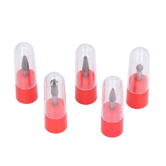 5Pcs 6x8mm Tungsten Steel Burr Files Rotating Grinding Burrs Set for Woodworking Carving Polishing V1294-YM0523-3111210413211