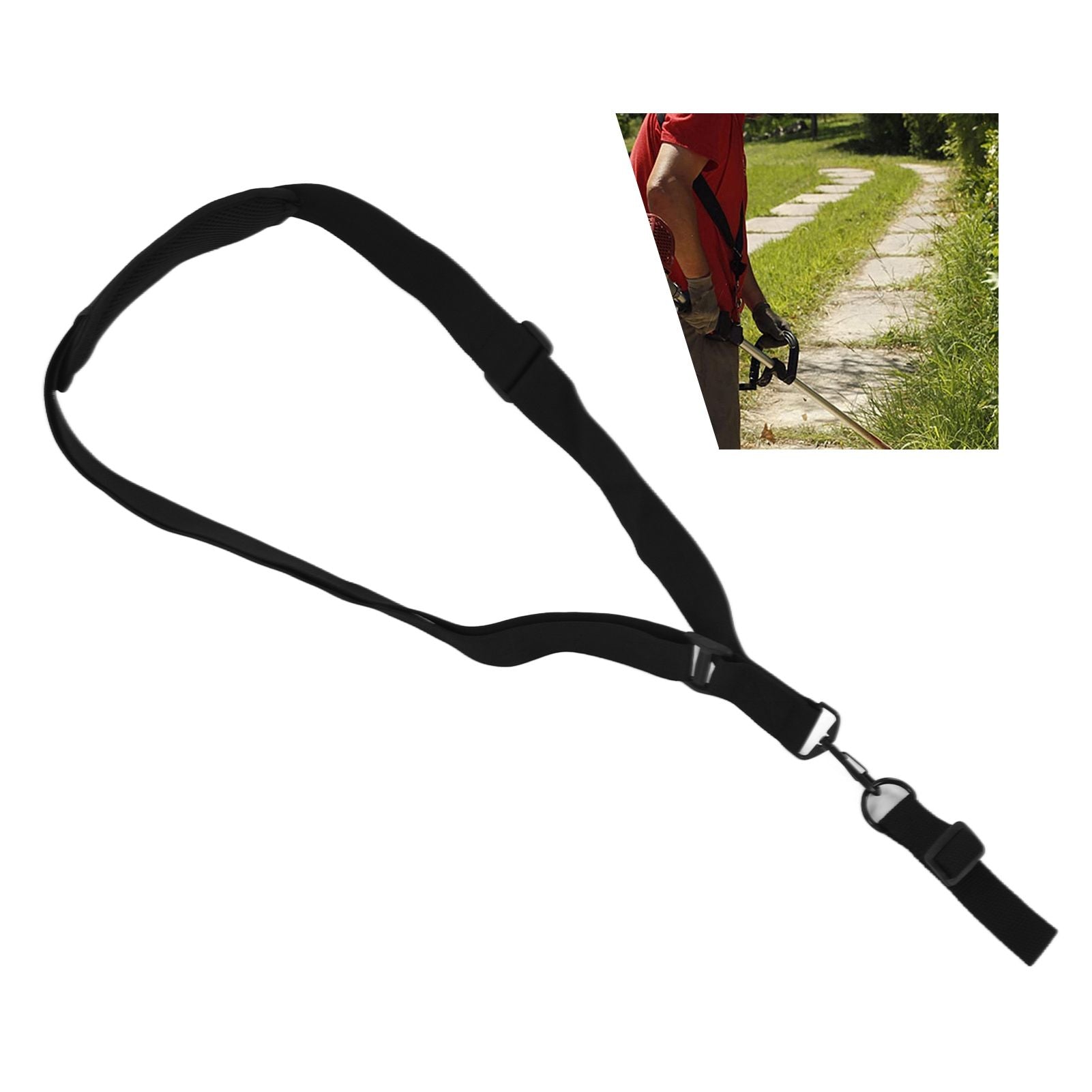 Blower Strap Nylon Black Universal Trimmer Shoulder Pad Belt for Lawn Mowers Weeders V1294-YM0523-3111210413311