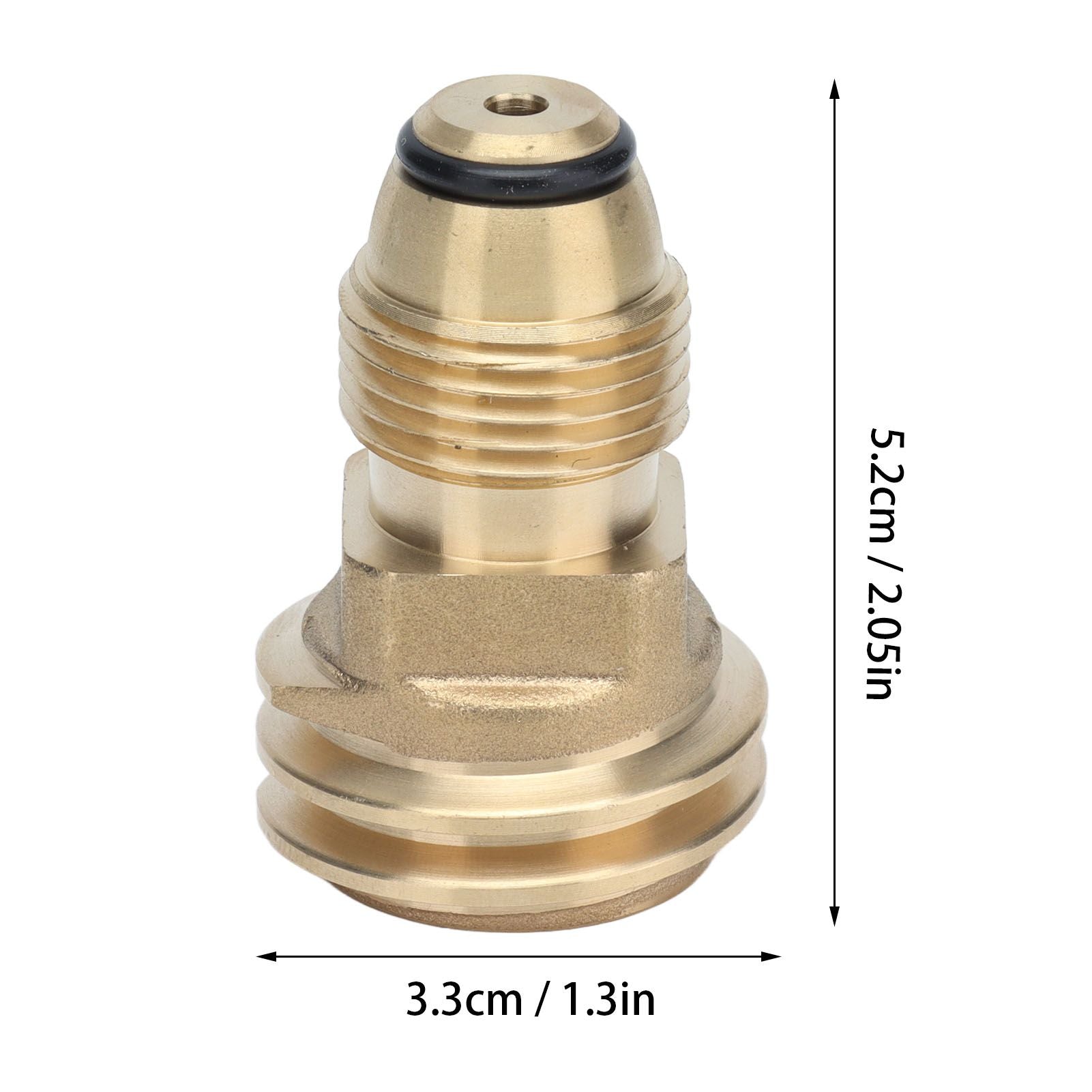 G1/2 Female Thread Propane Tank Adapter Brass Airtight Connection Gas Furnace Conversion Connector V1294-YM0523-3111210413711