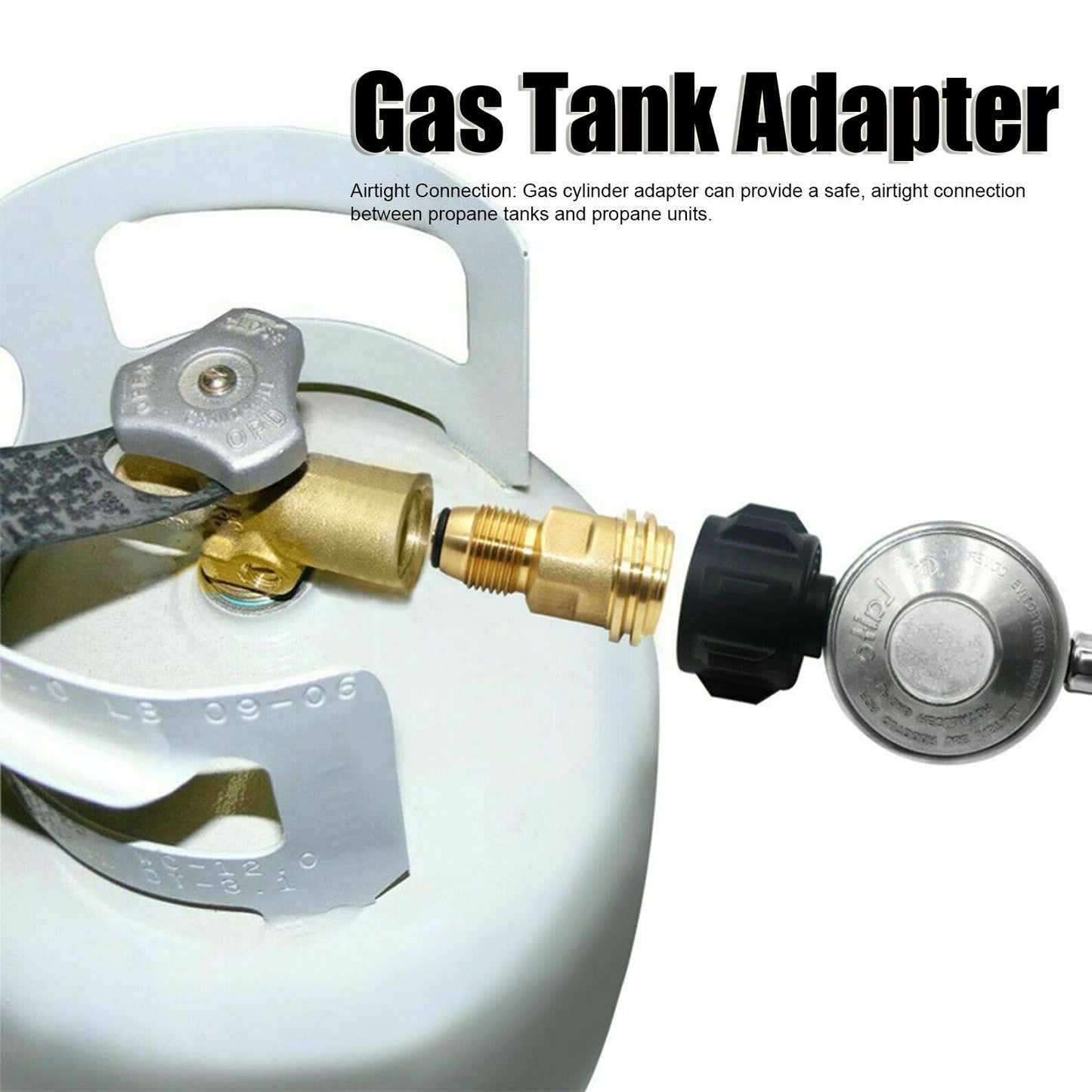 G1/2 Female Thread Propane Tank Adapter Brass Airtight Connection Gas Furnace Conversion Connector V1294-YM0523-3111210413711