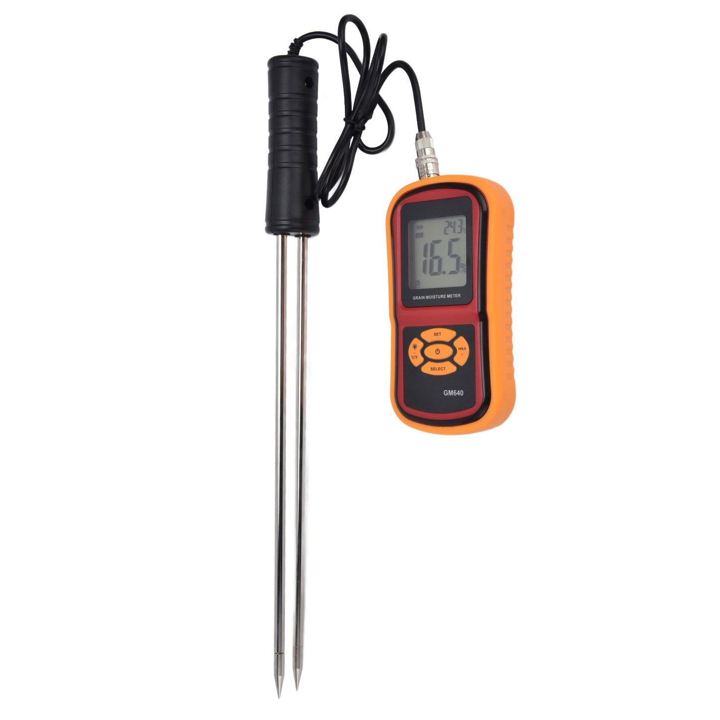 Digital Moisture Detector Portable Grain Moisture Meter LCD Hygrometer Humidity Tester for Wheat Corn Rice V1294-YM0523-3111210414011