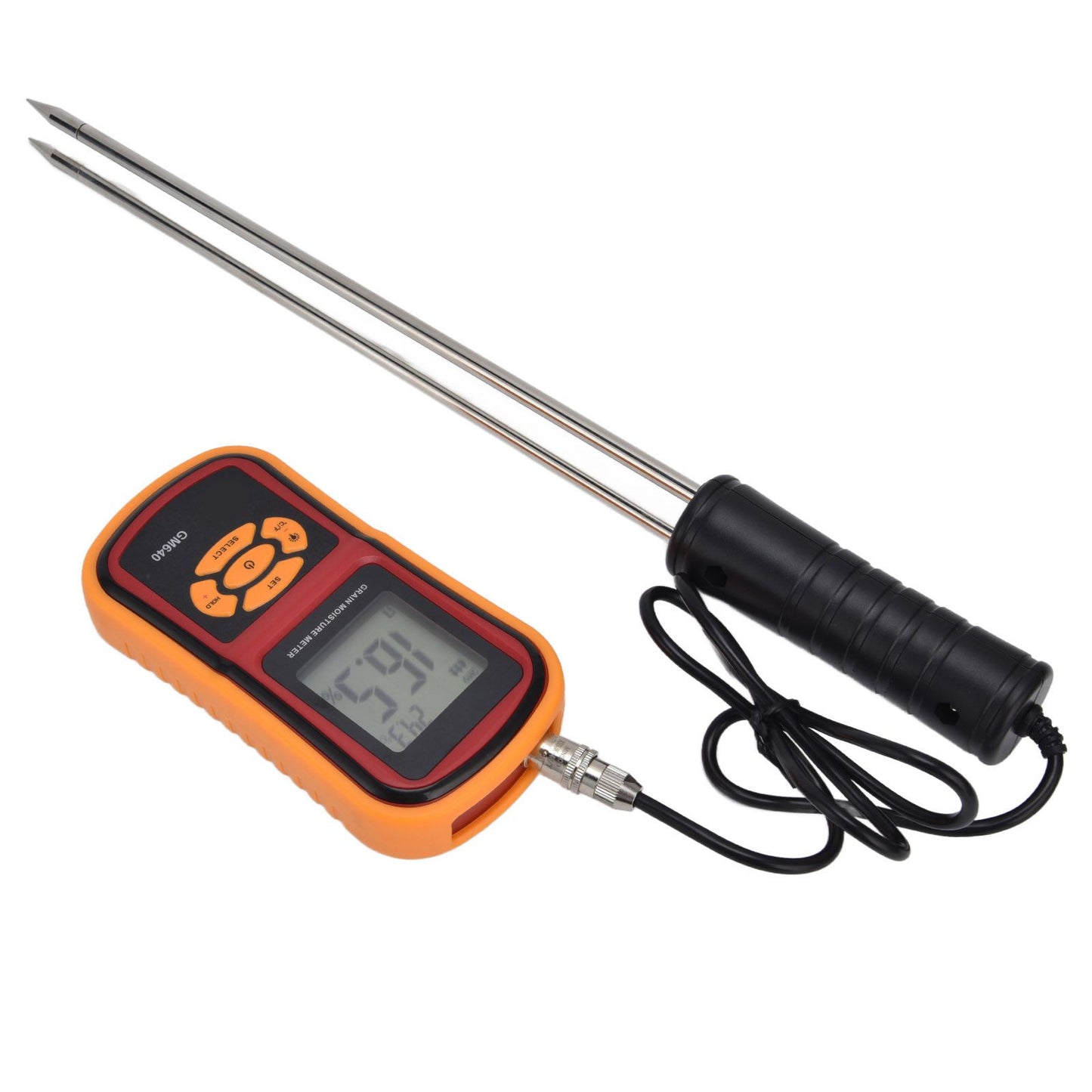 Digital Moisture Detector Portable Grain Moisture Meter LCD Hygrometer Humidity Tester for Wheat Corn Rice V1294-YM0523-3111210414011