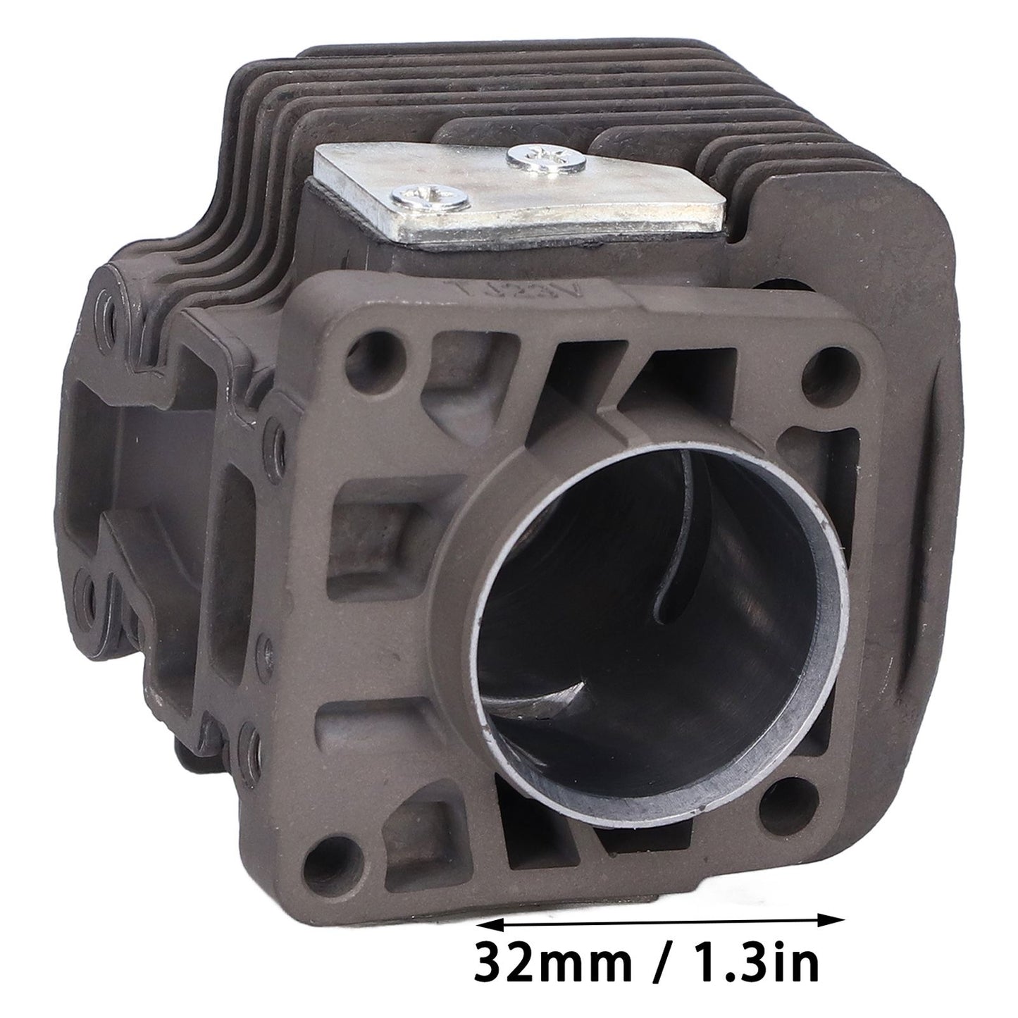 32mm Cylinder Piston Kit Garden Brush Cutter Cylinder Piston Assembly with Gasket for TJ23 V1294-YM0523-3111210414511