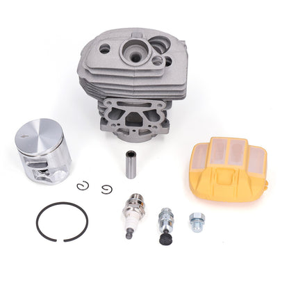46mm Cylinder Piston Assembly Air Filter Cover Relief Valve Set Fit for Husqvarna 555 560 562 XP Chain Saw V1294-YM0523-3111210414911