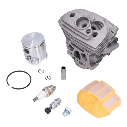 46mm Cylinder Piston Assembly Air Filter Cover Relief Valve Set Fit for Husqvarna 555 560 562 XP Chain Saw V1294-YM0523-3111210414911