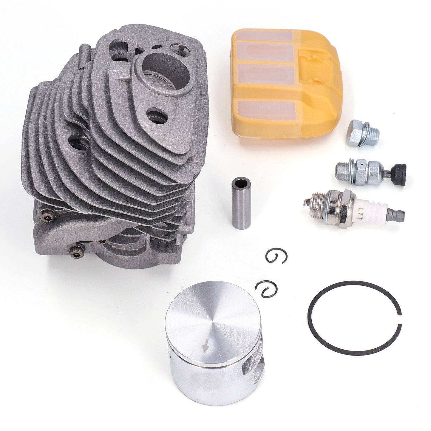 46mm Cylinder Piston Assembly Air Filter Cover Relief Valve Set Fit for Husqvarna 555 560 562 XP Chain Saw V1294-YM0523-3111210414911