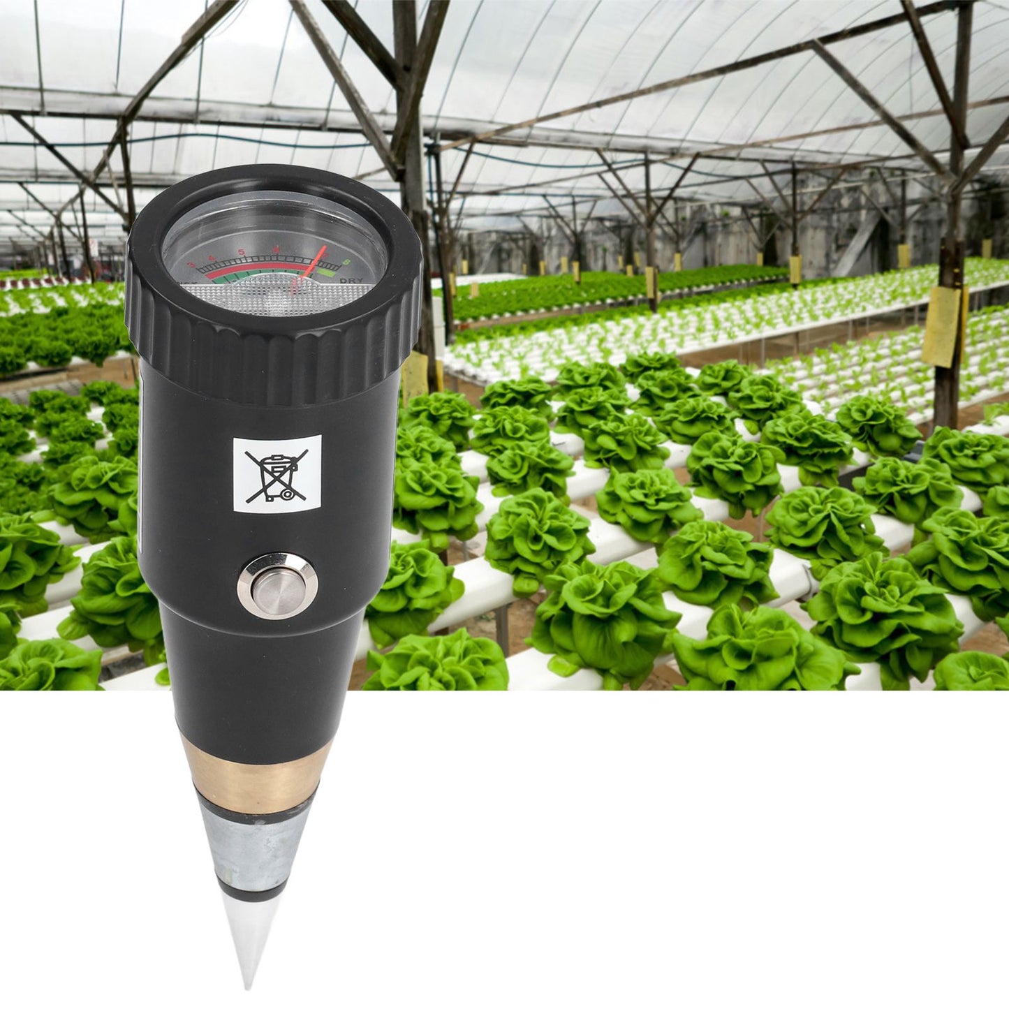 Soil PH Moisture Meter High Accuracy Needle Type 2 In 1 Soil Tester with 3 to 8 PH Range 1 to 8 Moisture Range V1294-YM0523-3111210416311