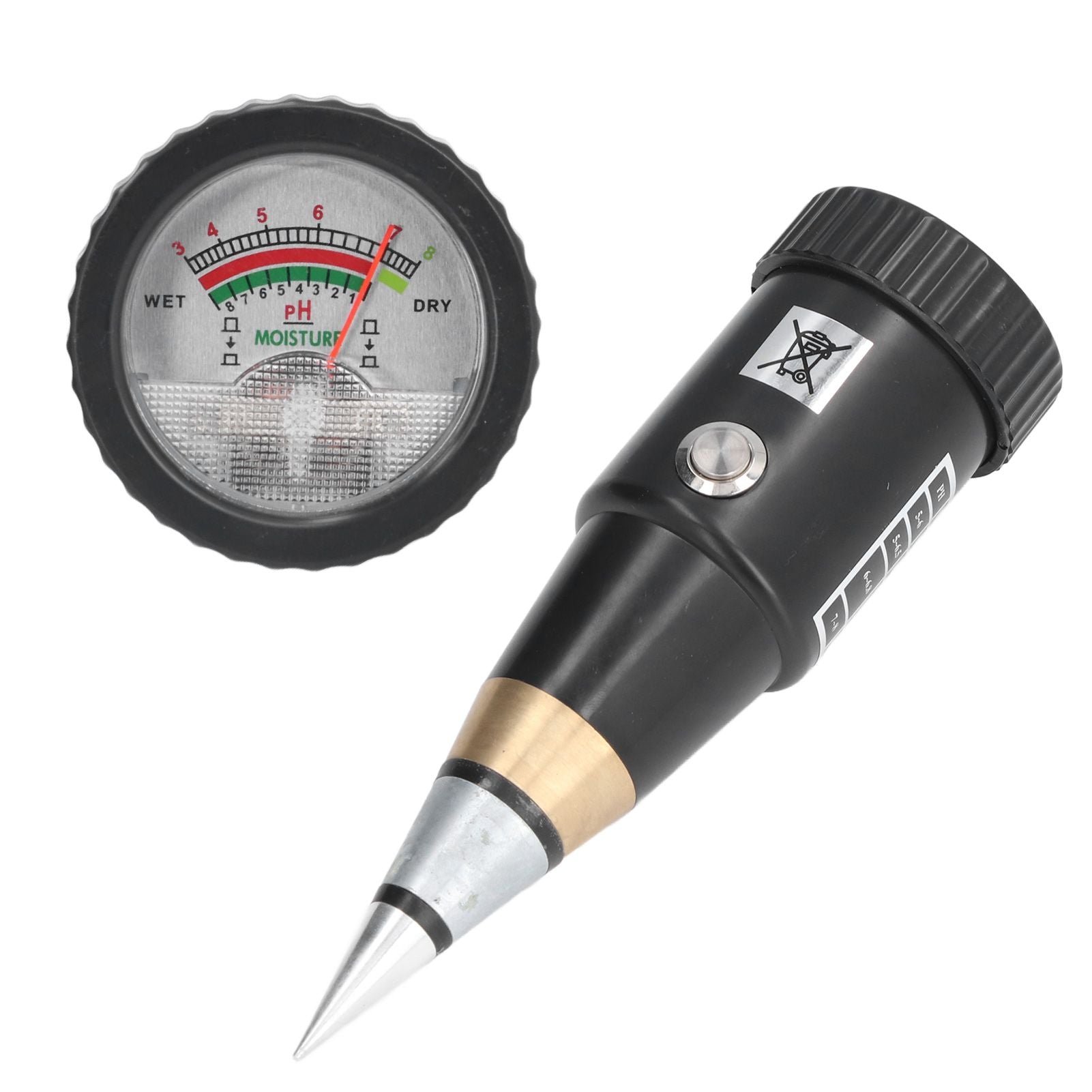 Soil PH Moisture Meter High Accuracy Needle Type 2 In 1 Soil Tester with 3 to 8 PH Range 1 to 8 Moisture Range V1294-YM0523-3111210416311