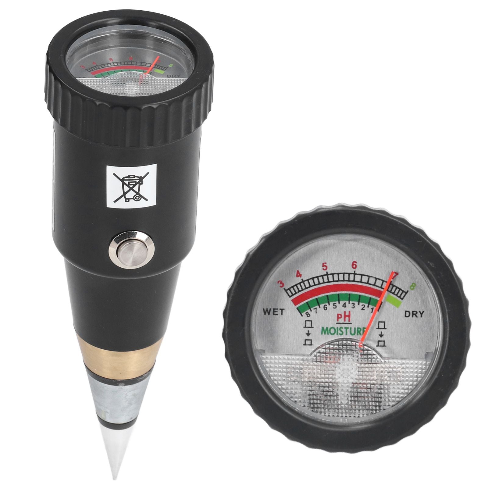 Soil PH Moisture Meter High Accuracy Needle Type 2 In 1 Soil Tester with 3 to 8 PH Range 1 to 8 Moisture Range V1294-YM0523-3111210416311