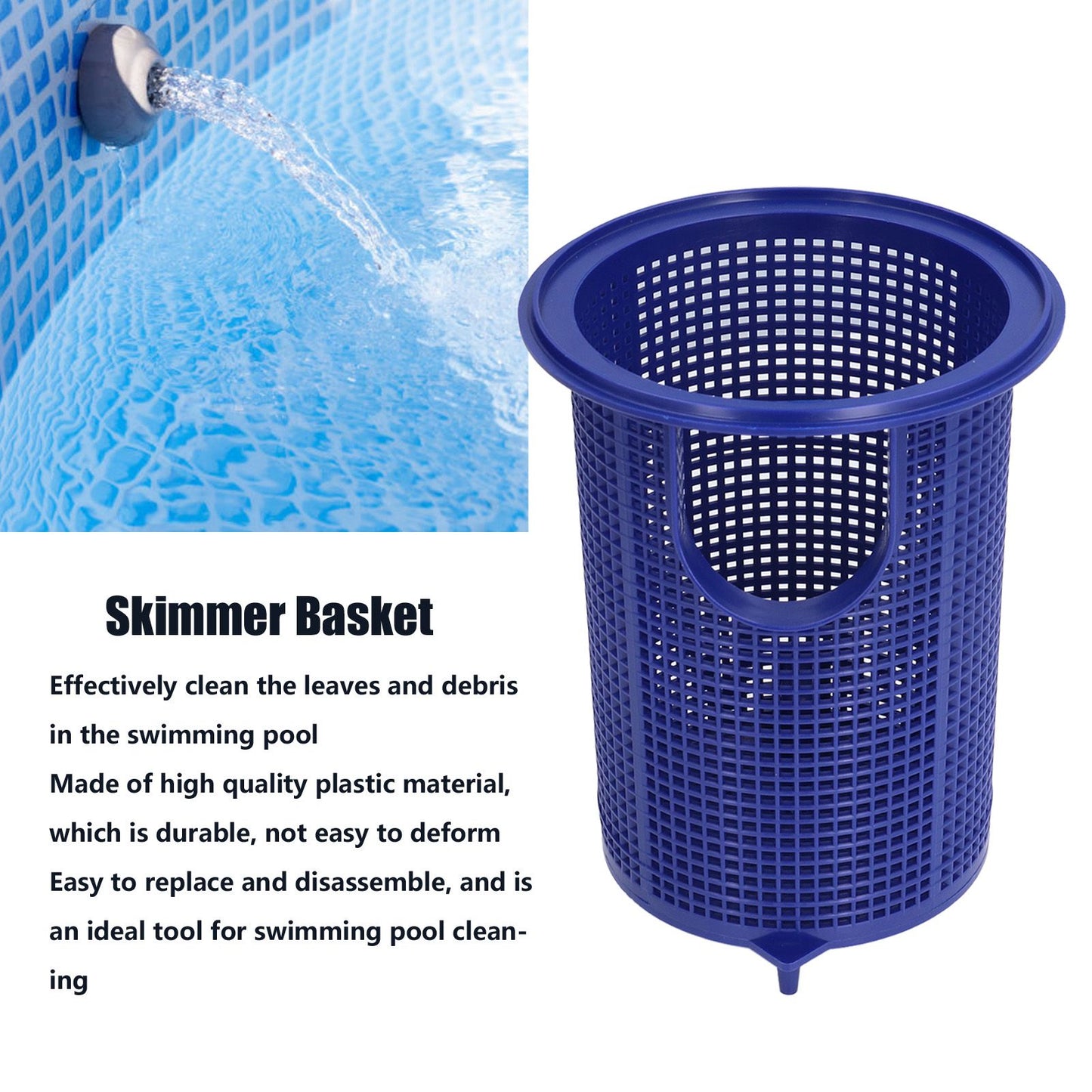 Swimming Pool Skimmer Basket Replacement Plastic Skimmer Filter Basket Pool Cleaning Tool V1294-YM0523-3111210417111