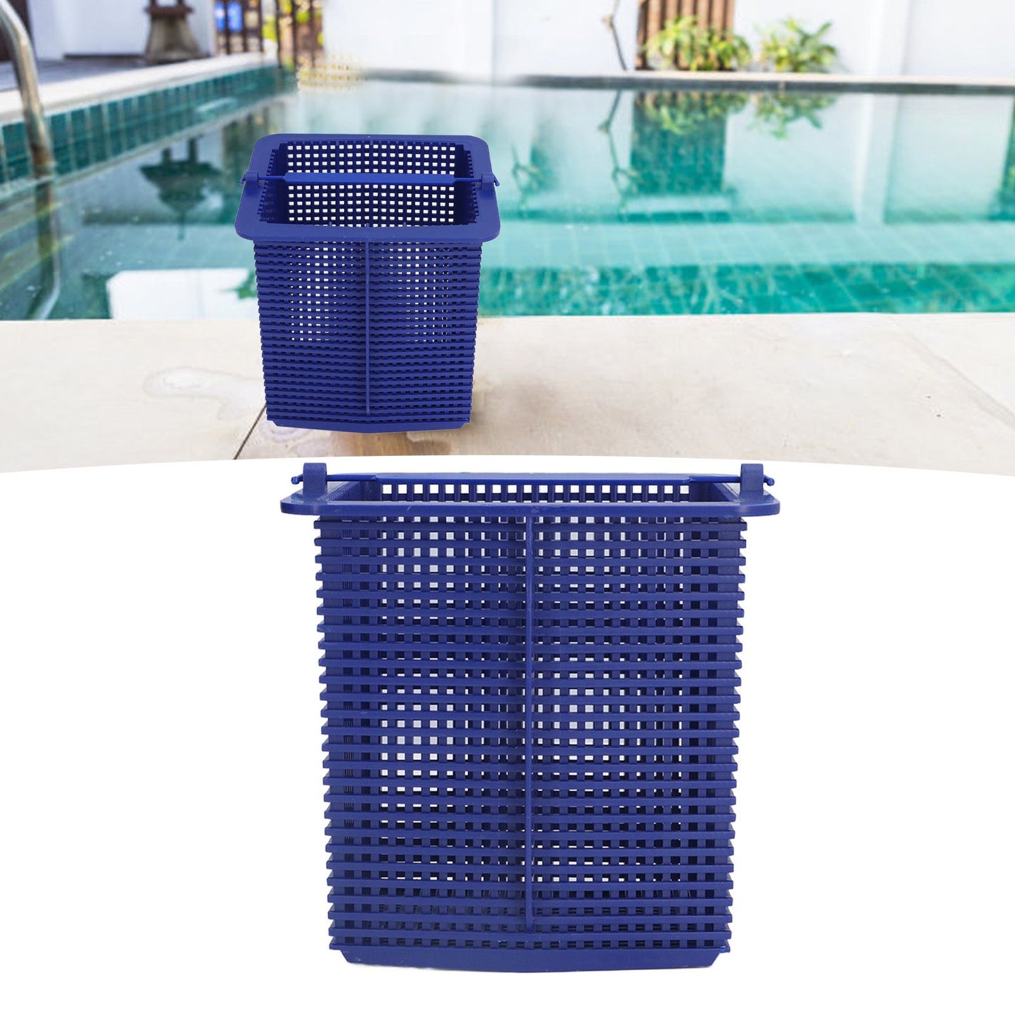 Replacement Skimmer Basket Plastic Swimming Pool Pump Basket Efficient Cleaning Accessory V1294-YM0523-3111210417311