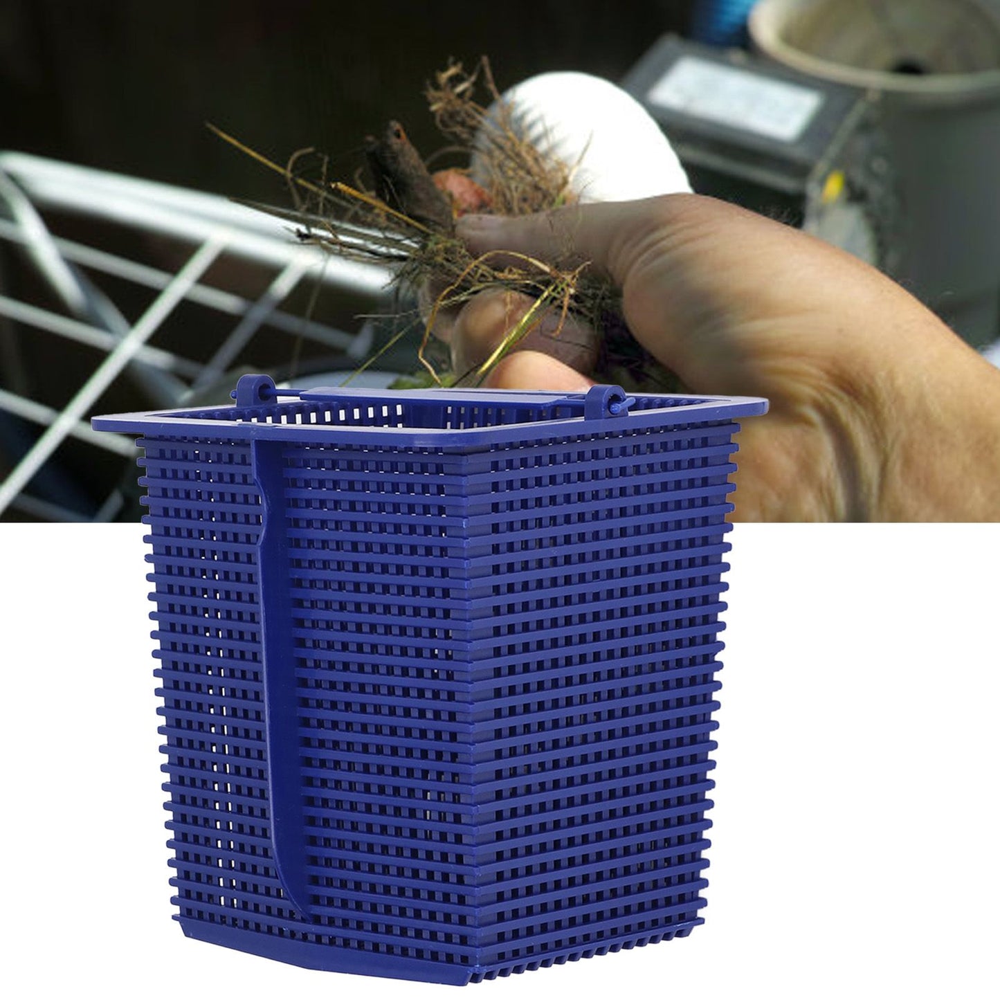Replacement Skimmer Basket Plastic Swimming Pool Pump Basket Efficient Cleaning Accessory V1294-YM0523-3111210417311