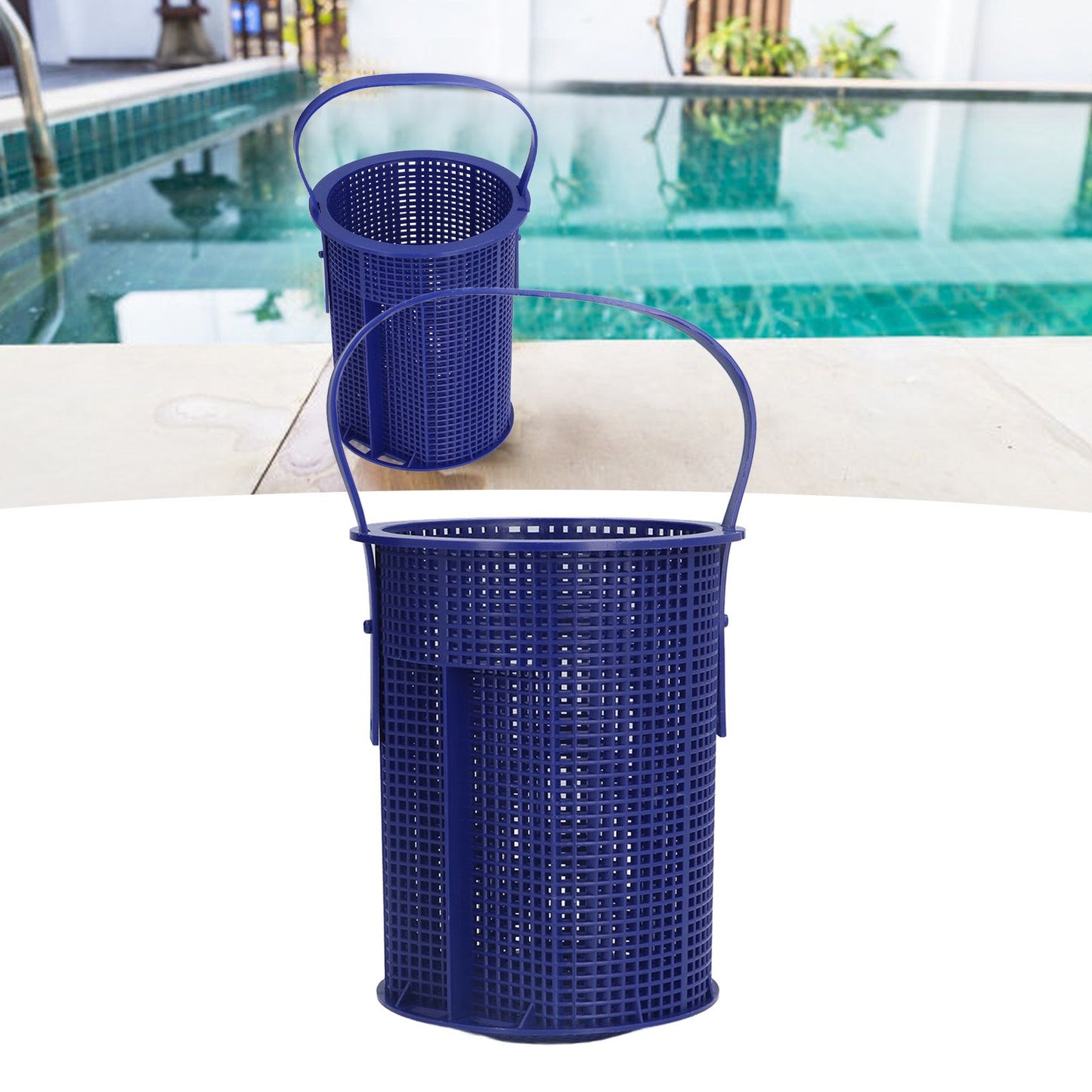 Pool Strainer Basket Replacement Plastic 6.7x5.2in Skimmer Basket for Swimming Pools V1294-YM0523-3111210417611