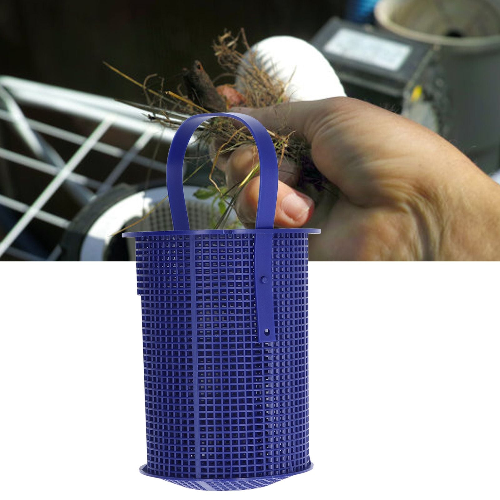 Pool Strainer Basket Replacement Plastic 6.7x5.2in Skimmer Basket for Swimming Pools V1294-YM0523-3111210417611