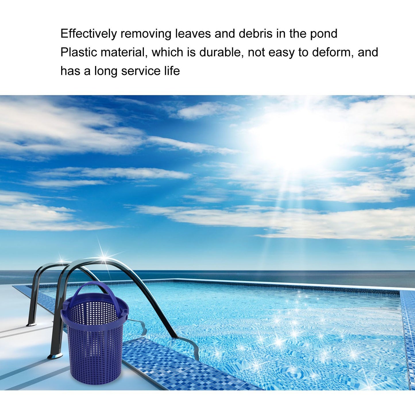 Pool Skimmer Basket Replacement Plastic Swimming Pool Filter Basket Pool Cleaning Tool for Dura Glass Maxi V1294-YM0523-3111210417811