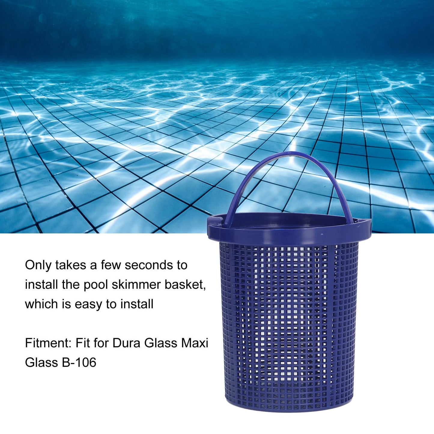 Pool Skimmer Basket Replacement Plastic Swimming Pool Filter Basket Pool Cleaning Tool for Dura Glass Maxi V1294-YM0523-3111210417811