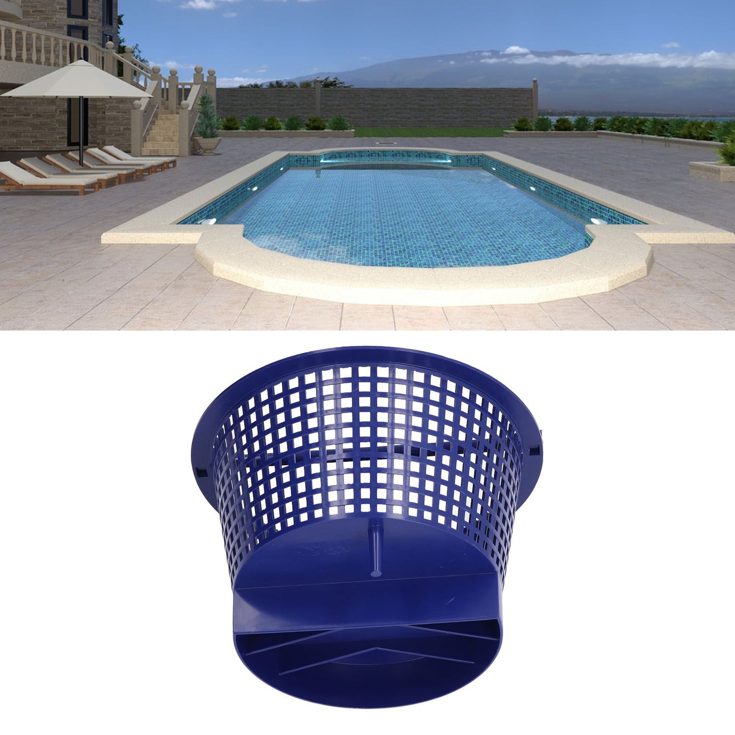 Skimmer Filter Basket Skimmer Replacement Accessories Swimming Pool Pump Basket Pool Cleaning Tool V1294-YM0523-3111210418911