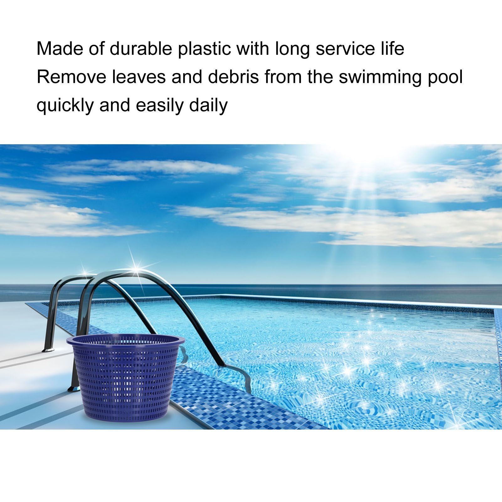 Skimmer Basket Plastic Durable Swimming Pool Cleaning Skimmer Replacement Basket With Accessory for for SP1070 V1294-YM0523-3111210419011