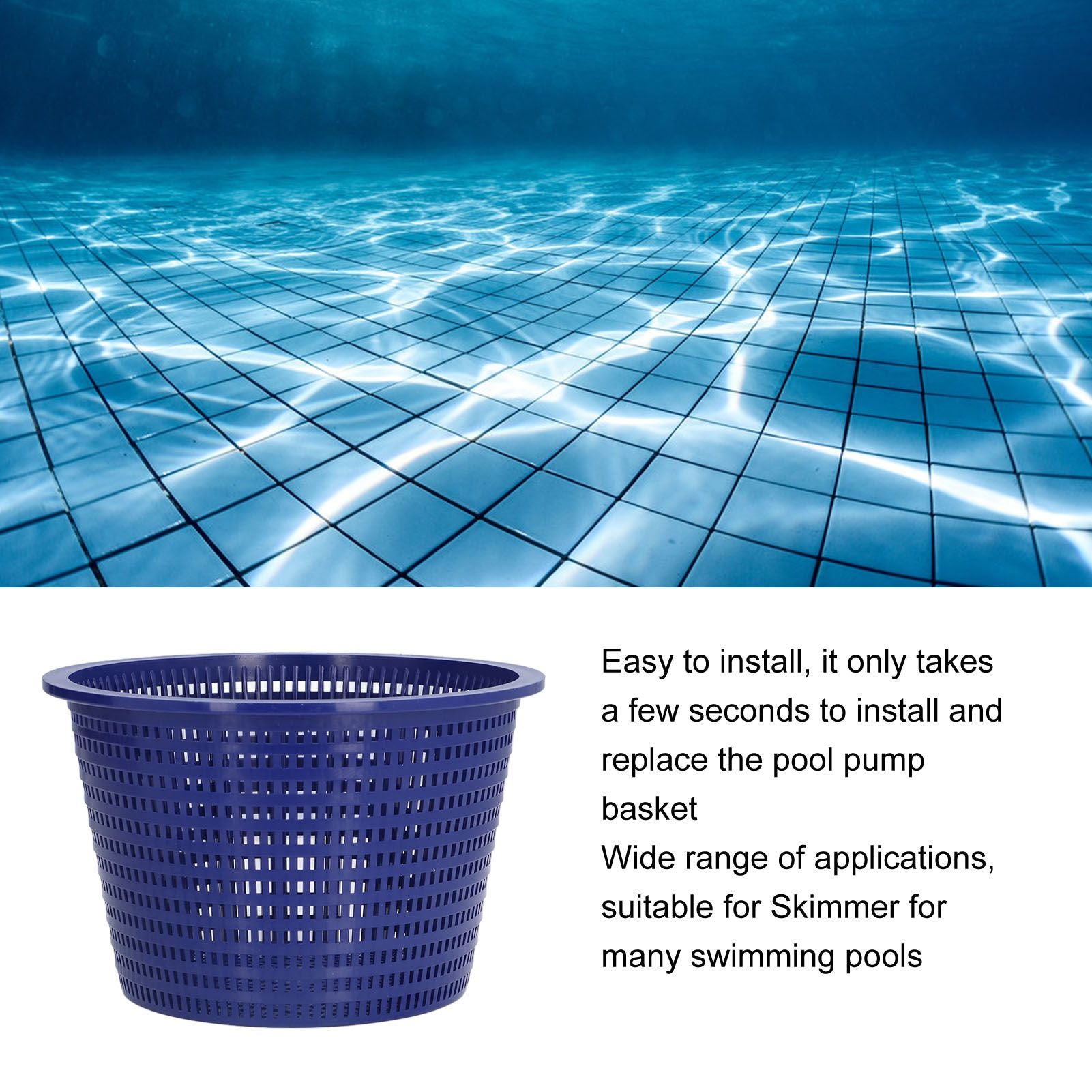 Skimmer Basket Plastic Durable Swimming Pool Cleaning Skimmer Replacement Basket With Accessory for for SP1070 V1294-YM0523-3111210419011