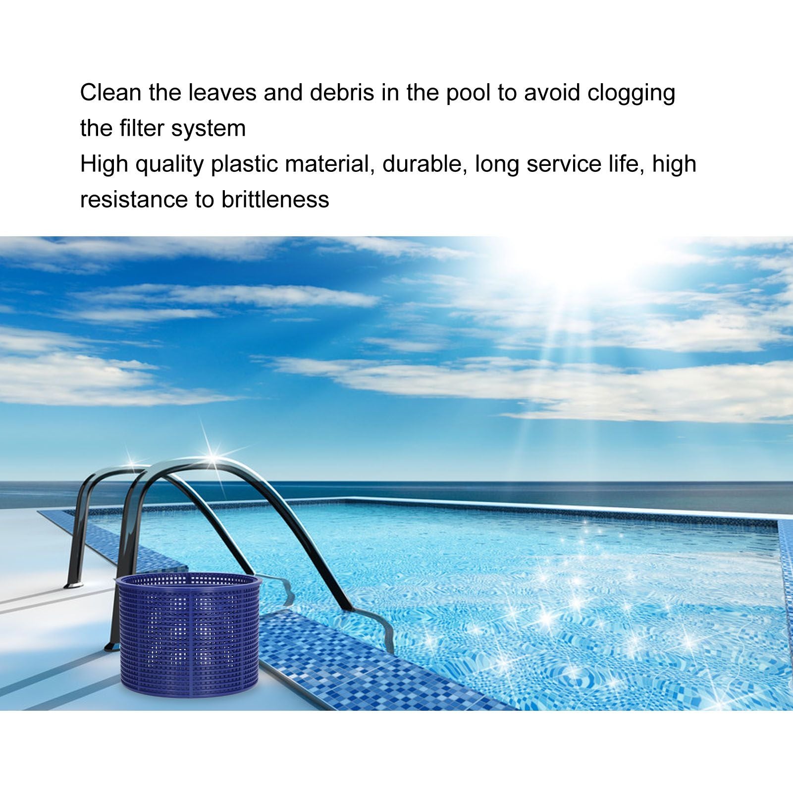 Skimmer Basket Plastic Leaves Debris Removal Swimming Pool Cleaning Replacement Accessory for Hayward V1294-YM0523-3111210419211