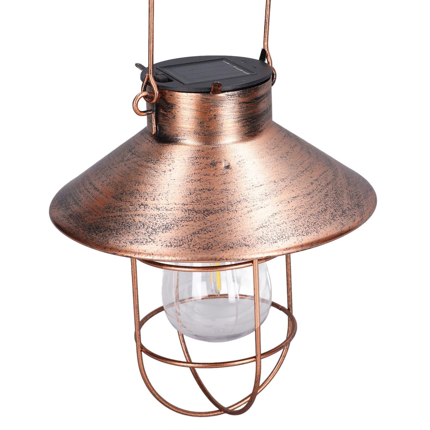 Solar Hanging Light Decorative Iron Frame LED Outdoor Retro Lantern for Garden Yard Porch V1294-YM0523-3111210487311