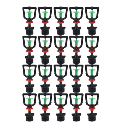 360 degrees Hanging Rotating Refraction Nozzle Misting Sprayer Atomization Nozzle Irrigation Tool G1/2 Male V1294-YM0523-3111210495011