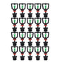 360 degrees Hanging Rotating Refraction Nozzle Misting Sprayer Atomization Nozzle Irrigation Tool G1/2 Male V1294-YM0523-3111210495011