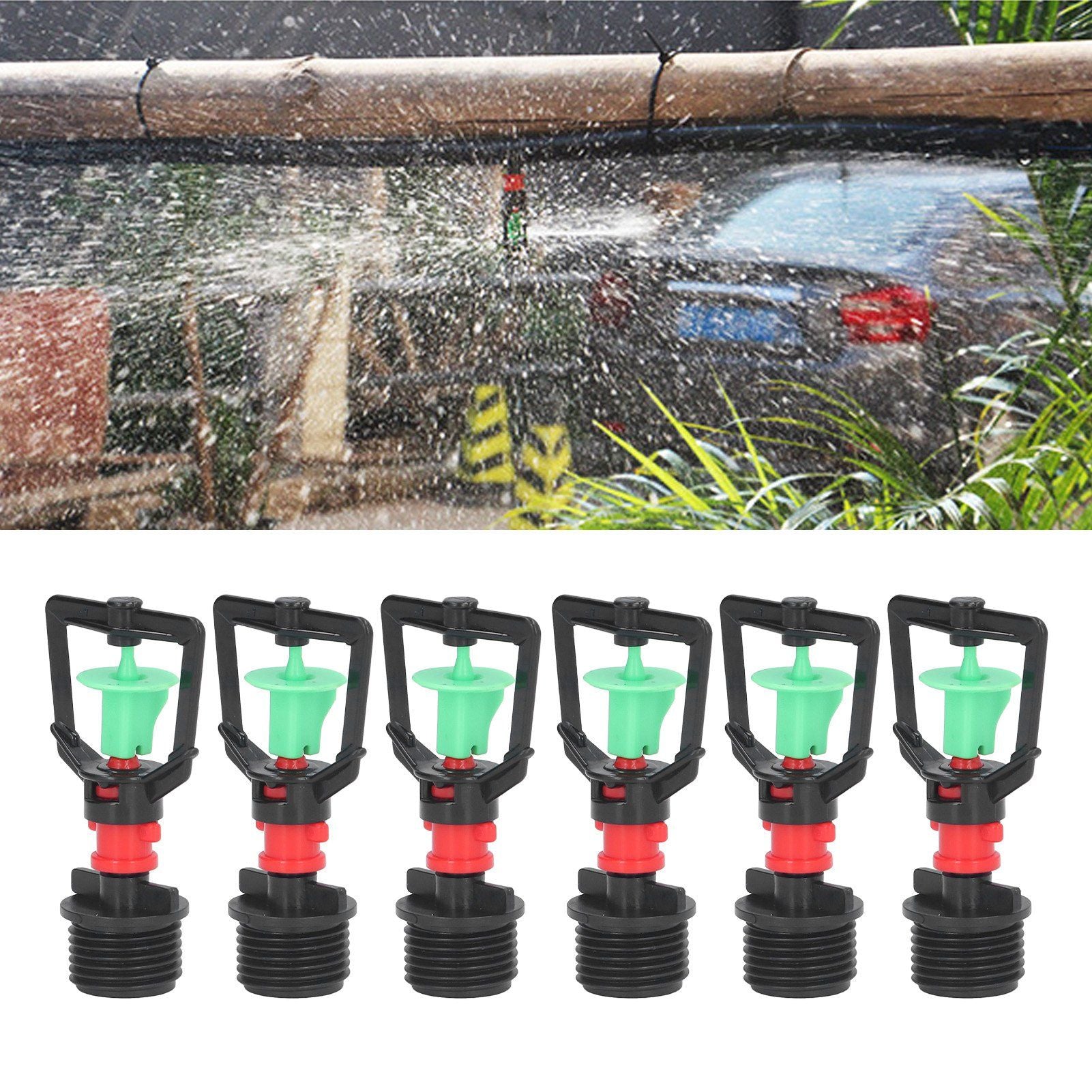 360 degrees Hanging Rotating Refraction Nozzle Misting Sprayer Atomization Nozzle Irrigation Tool G1/2 Male V1294-YM0523-3111210495011