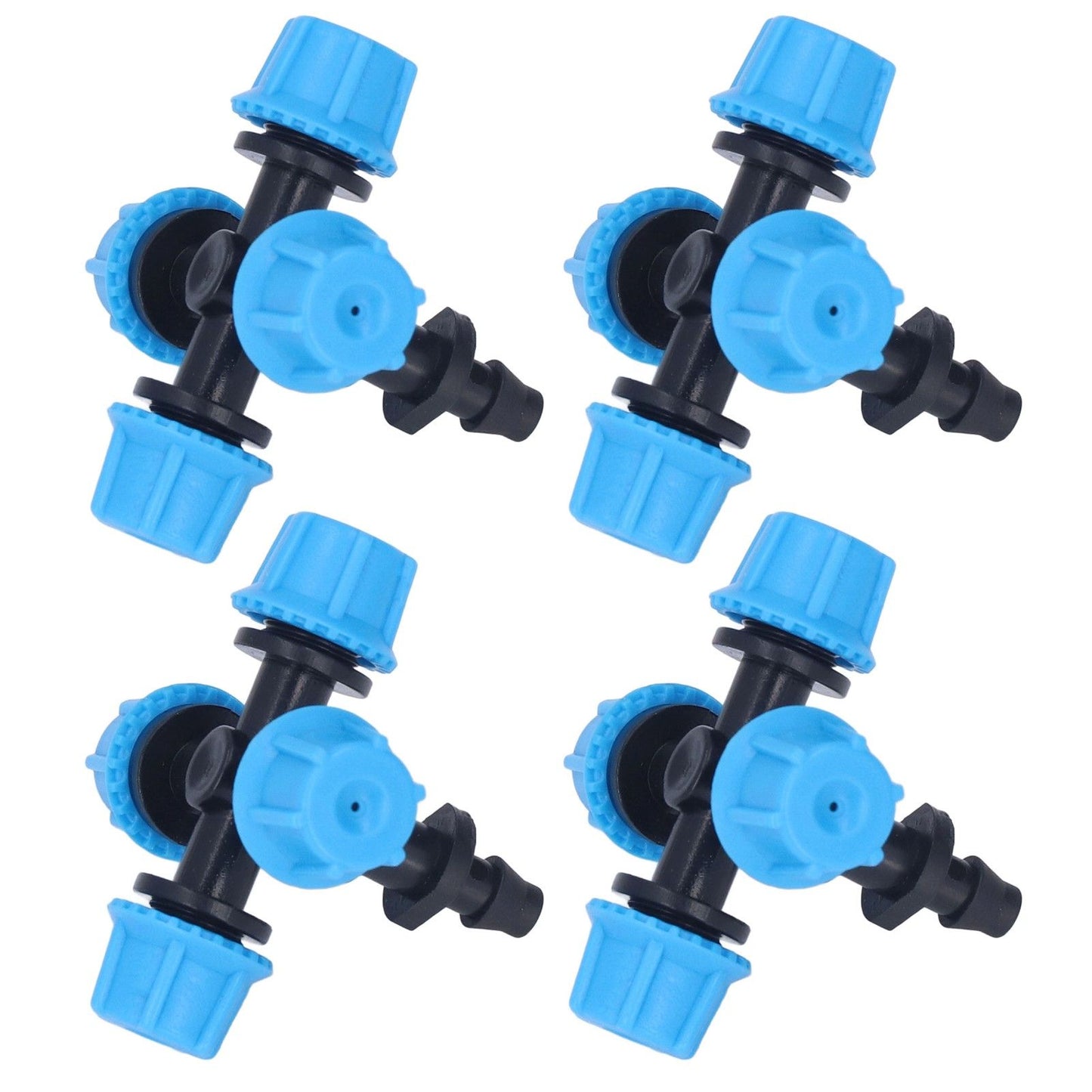 20Pcs Cross Spray Nozzle Irrigation Cross Atomization Micro Nozzle for Lawn Garden Terrace V1294-YM0523-3111210496811