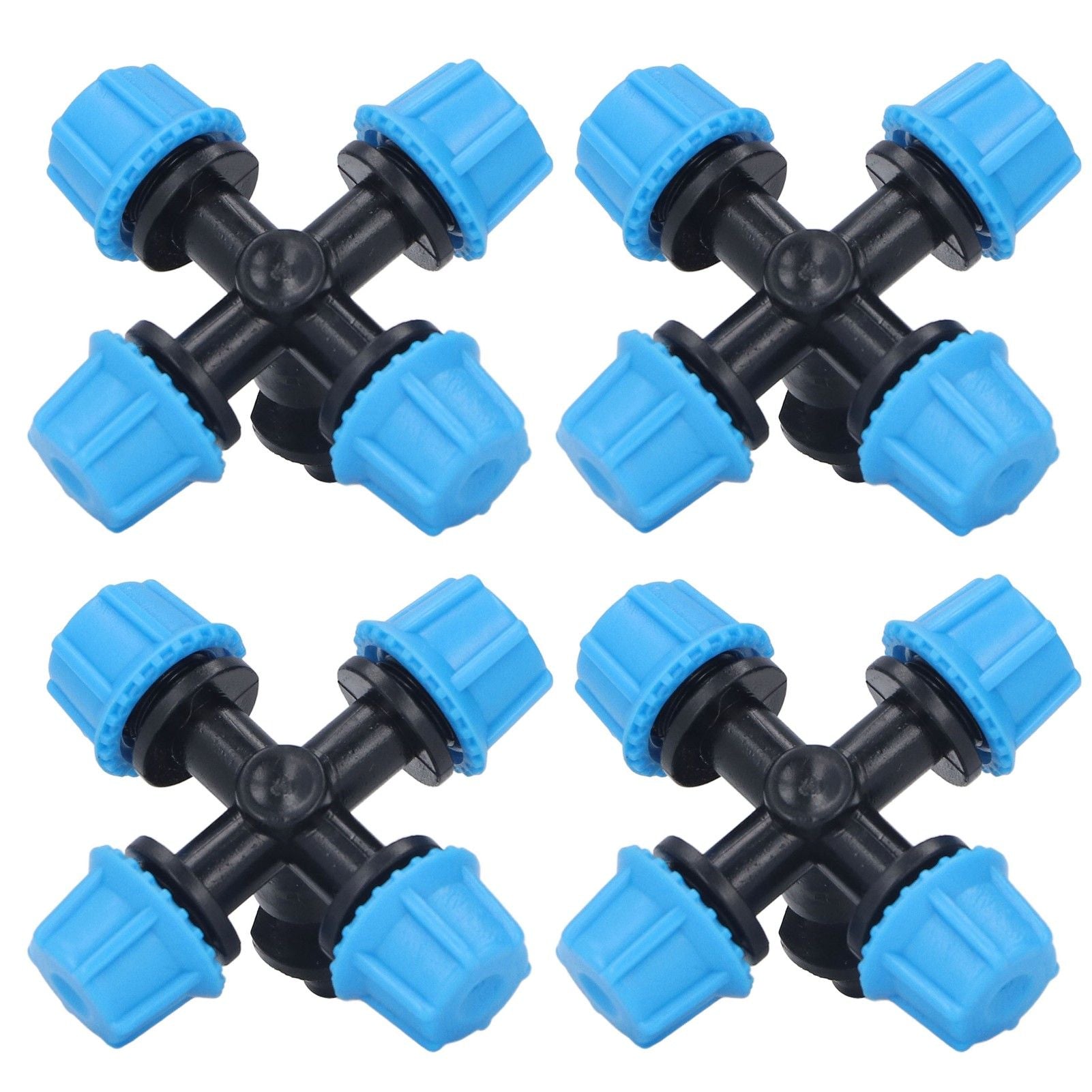 20Pcs Cross Spray Nozzle Irrigation Cross Atomization Micro Nozzle for Lawn Garden Terrace V1294-YM0523-3111210496811