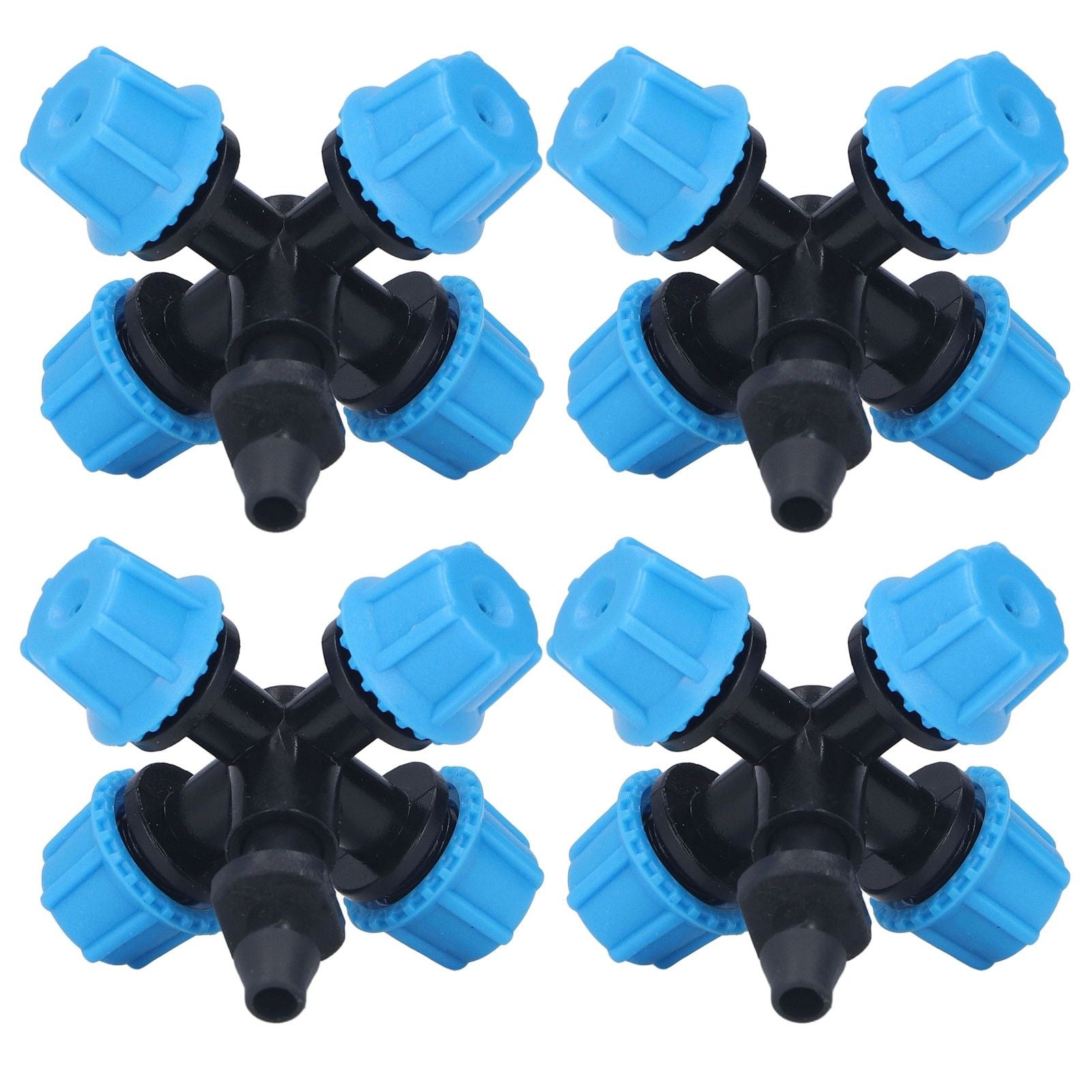 20Pcs Cross Spray Nozzle Irrigation Cross Atomization Micro Nozzle for Lawn Garden Terrace V1294-YM0523-3111210496811
