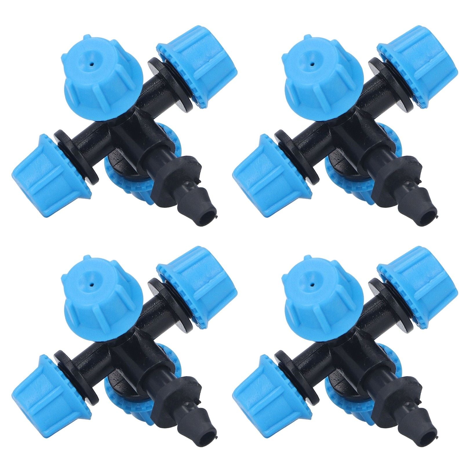 20Pcs Cross Spray Nozzle Irrigation Cross Atomization Micro Nozzle for Lawn Garden Terrace V1294-YM0523-3111210496811
