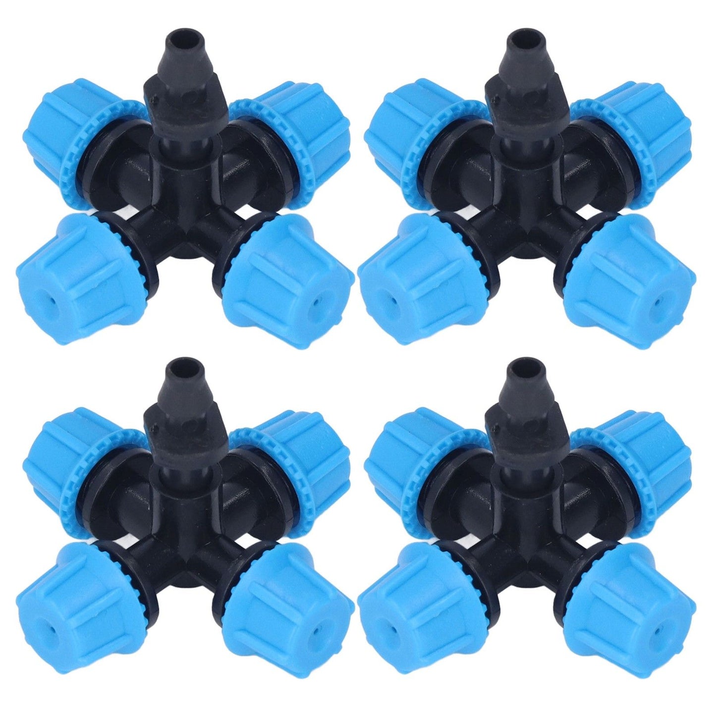 20Pcs Cross Spray Nozzle Irrigation Cross Atomization Micro Nozzle for Lawn Garden Terrace V1294-YM0523-3111210496811