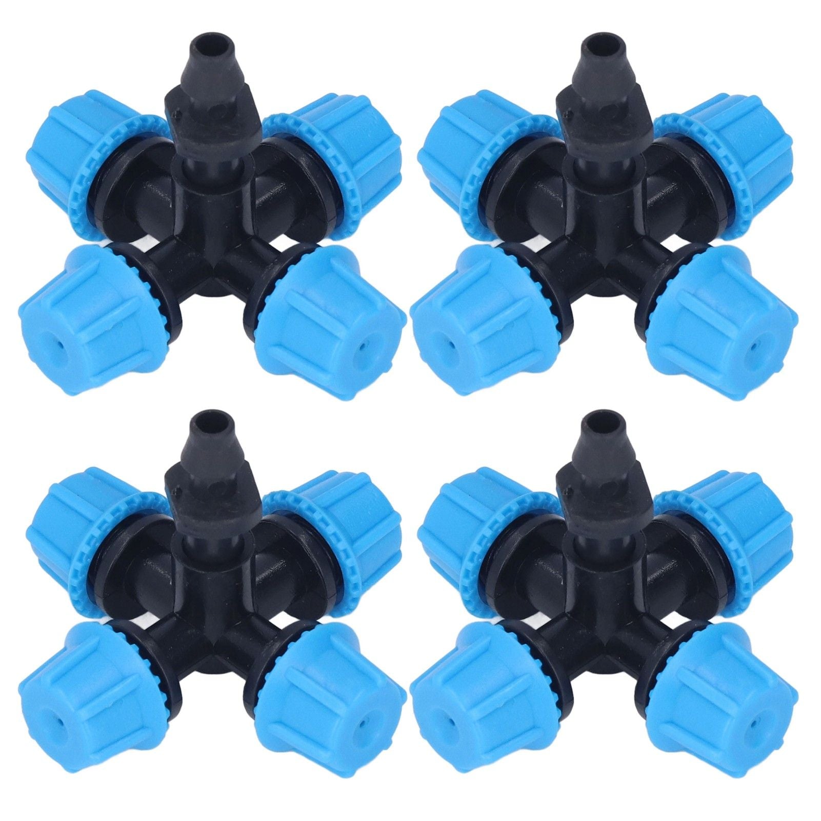 20Pcs Cross Spray Nozzle Irrigation Cross Atomization Micro Nozzle for Lawn Garden Terrace V1294-YM0523-3111210496811
