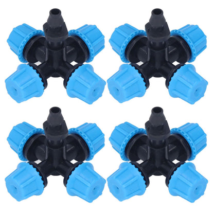 20Pcs Cross Spray Nozzle Irrigation Cross Atomization Micro Nozzle for Lawn Garden Terrace V1294-YM0523-3111210496811