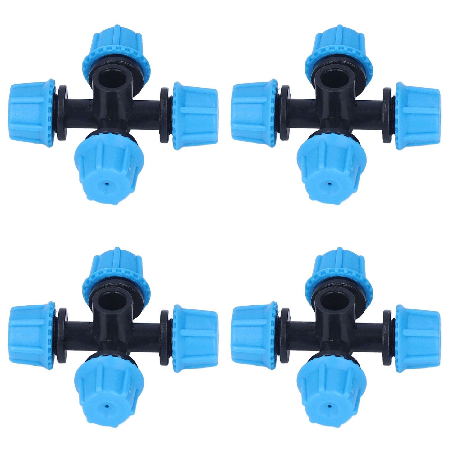 20Pcs Cross Spray Nozzle Irrigation Cross Atomization Micro Nozzle for Lawn Garden Terrace V1294-YM0523-3111210496811