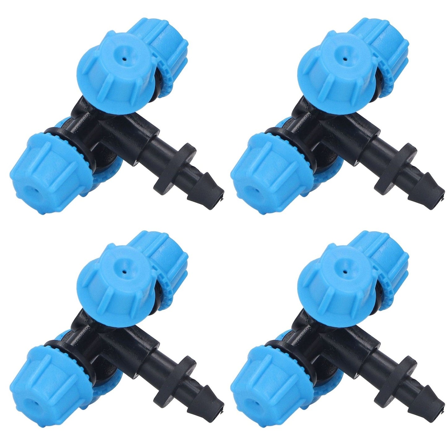 20Pcs Cross Spray Nozzle Irrigation Cross Atomization Micro Nozzle for Lawn Garden Terrace V1294-YM0523-3111210496811