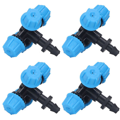 20Pcs Cross Spray Nozzle Irrigation Cross Atomization Micro Nozzle for Lawn Garden Terrace V1294-YM0523-3111210496811