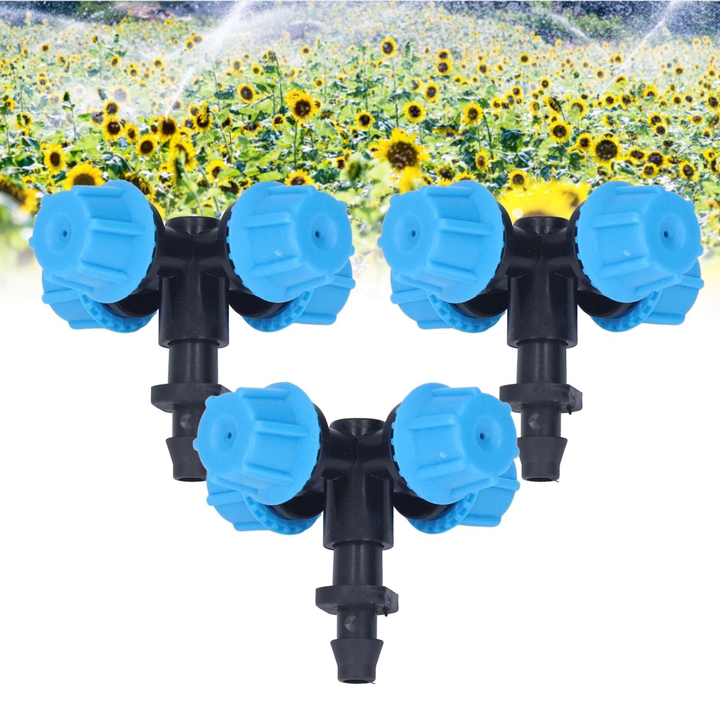 20Pcs Cross Spray Nozzle Irrigation Cross Atomization Micro Nozzle for Lawn Garden Terrace V1294-YM0523-3111210496811