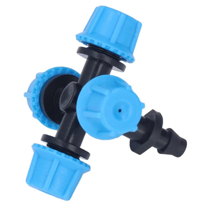 20Pcs Cross Spray Nozzle Irrigation Cross Atomization Micro Nozzle for Lawn Garden Terrace V1294-YM0523-3111210496811
