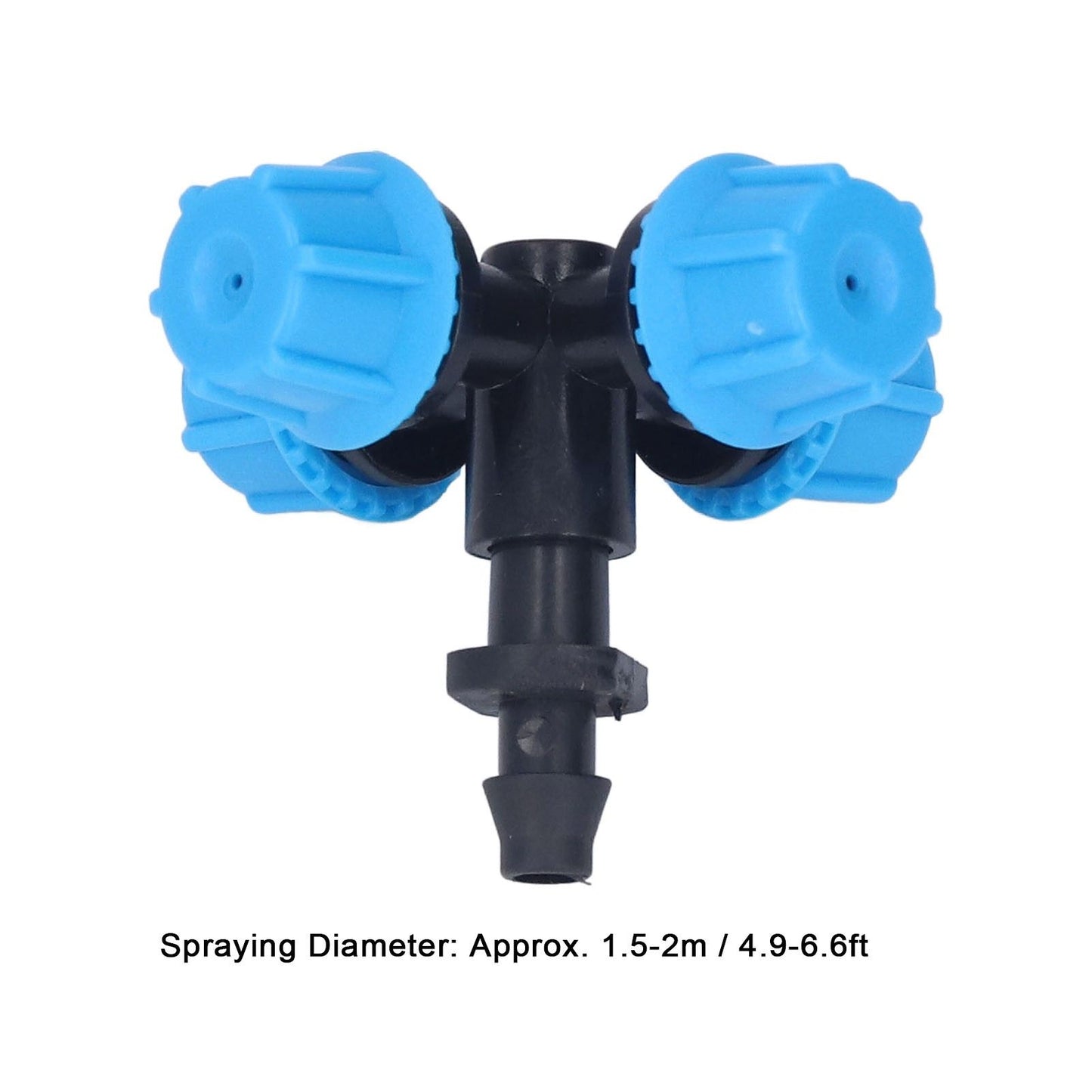 20Pcs Cross Spray Nozzle Irrigation Cross Atomization Micro Nozzle for Lawn Garden Terrace V1294-YM0523-3111210496811