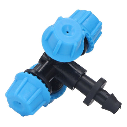 20Pcs Cross Spray Nozzle Irrigation Cross Atomization Micro Nozzle for Lawn Garden Terrace V1294-YM0523-3111210496811