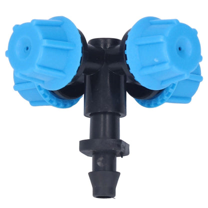 20Pcs Cross Spray Nozzle Irrigation Cross Atomization Micro Nozzle for Lawn Garden Terrace V1294-YM0523-3111210496811