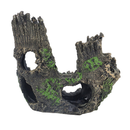 Aquarium Tree Stump Hole Exquisite Shrimp Dodging House Hollow Tree Hole Resin Crafts Decorations V1294-YM0523-3111210499611