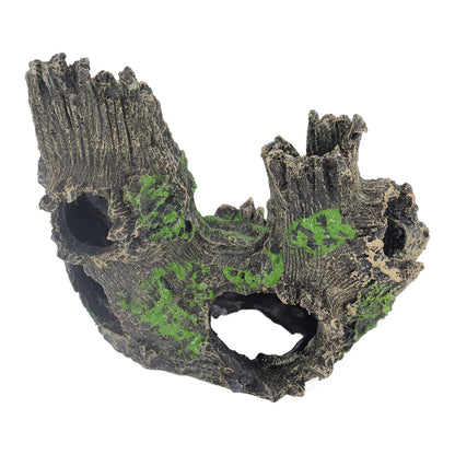 Aquarium Tree Stump Hole Exquisite Shrimp Dodging House Hollow Tree Hole Resin Crafts Decorations V1294-YM0523-3111210499611