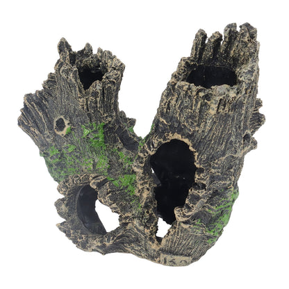 Aquarium Tree Stump Hole Exquisite Shrimp Dodging House Hollow Tree Hole Resin Crafts Decorations V1294-YM0523-3111210499611