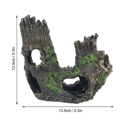 Aquarium Tree Stump Hole Exquisite Shrimp Dodging House Hollow Tree Hole Resin Crafts Decorations V1294-YM0523-3111210499611