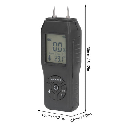 Wood Moisture Meter Large LCD Easy Operation ATC Function Wide Application Stable Accurate Durable Water V1294-YM0523-3111210502111